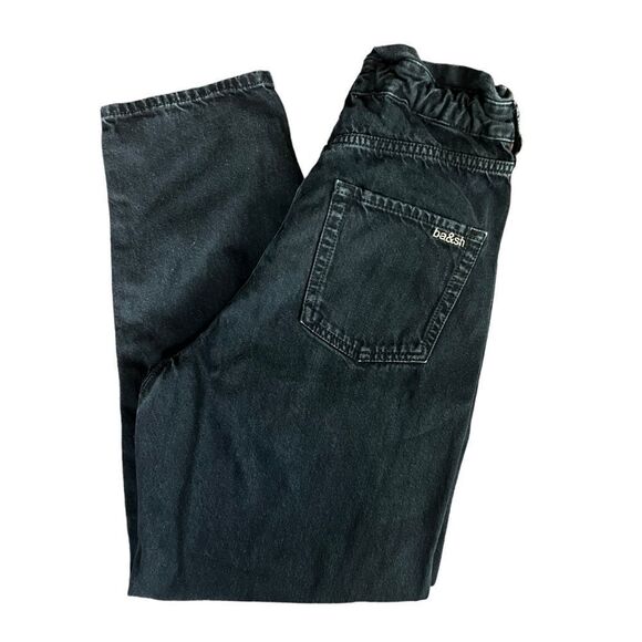 Ba&sh Jalia High Waist Paperbag Black Trouser Pant Size 0 - Picture 3 of 11